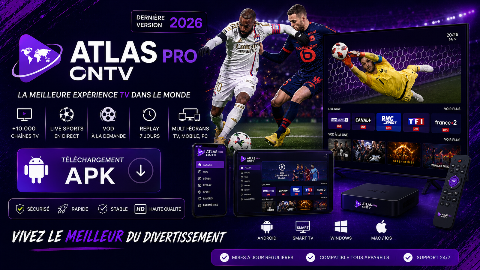 Atlas Pro ONTV derniere version 2026